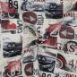 Preview: Canvas Vintage Cars Rot/Ecru